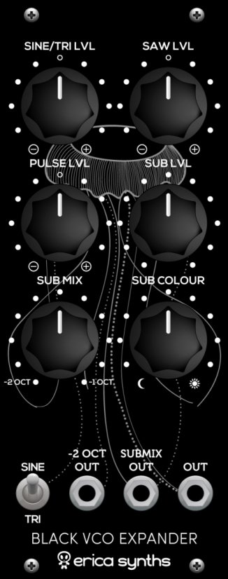 Erica Synths Black VCO MK II Expander Eurorack Module