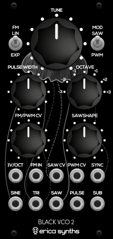 Erica Synths Black VCO MKII Eurorack Oscillator Module