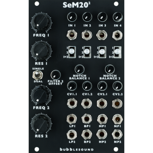 Bubblesound Dual SeM20 Eurorack Filter Module