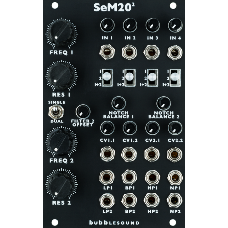 Bubblesound Dual SeM20 Eurorack Filter Module