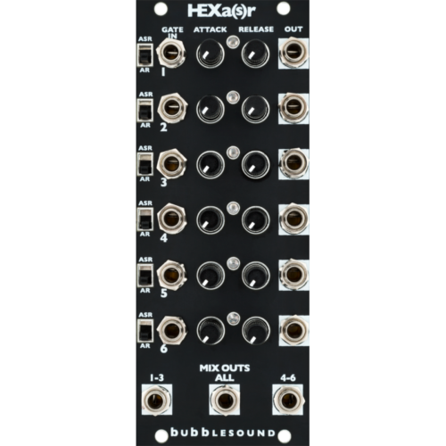 Bubblesound HEXa(s)r Eurorack Sextuple Envelope Module