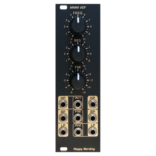 Happy Nerding MMM VCF Eurorack Filter Module (Black)