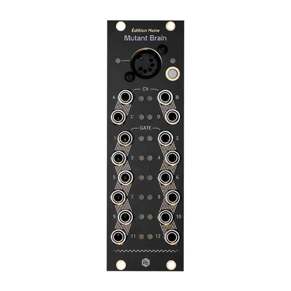 Hexinverter Electronique Mutant Brain Eurorack MIDI to CV/Gate Module (Édition Noir)