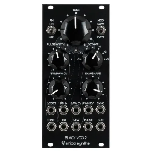 Erica Synths Black VCO2 Eurorack Oscillator Module