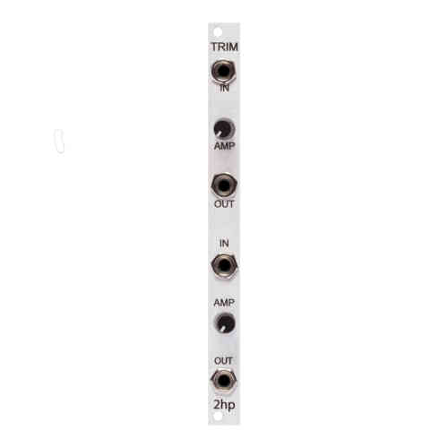 2hp Trim Eurorack Attenuator Module (Silver)