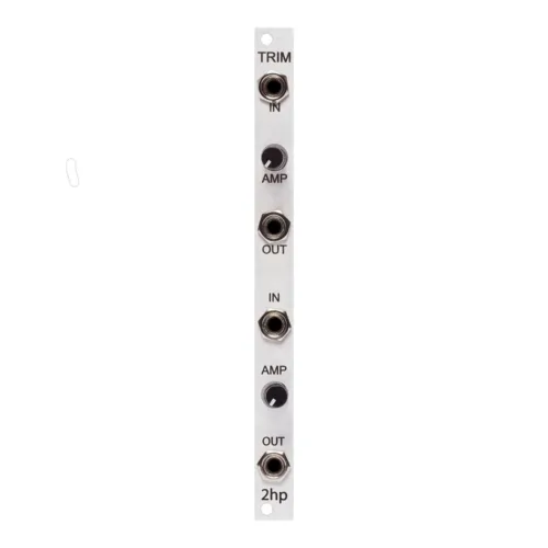 2hp Trim Eurorack Attenuator Module (Silver)