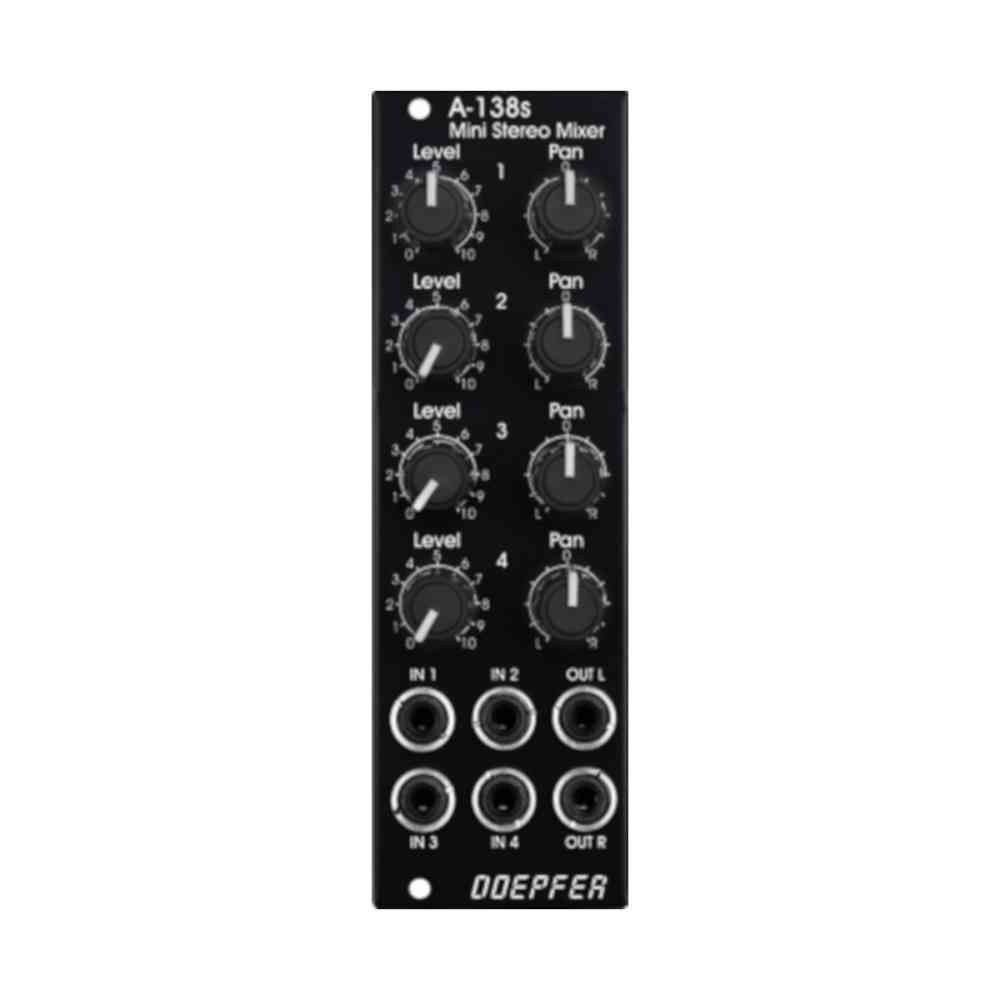 Doepfer A-138-SV Eurorack Stereo Mixer Module (Vintage Black)