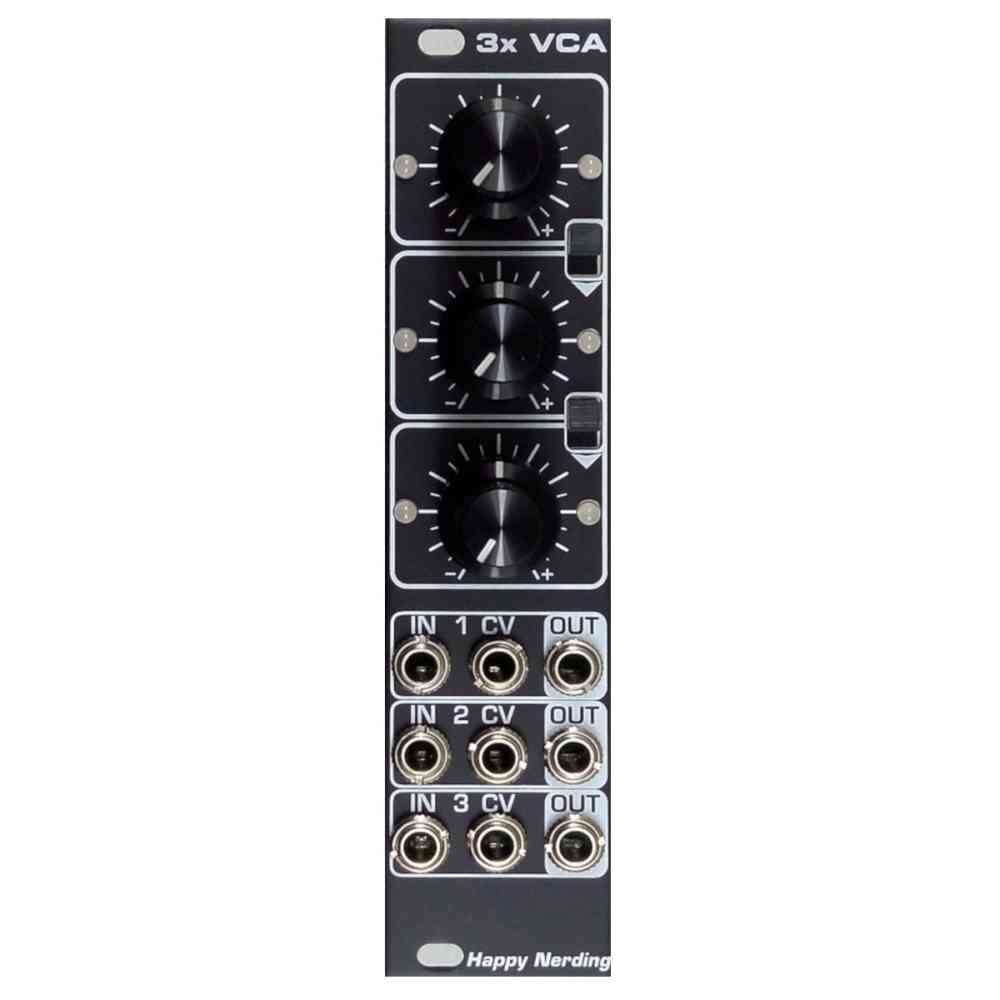 Happy Nerding 3xVCA Eurorack VCA Module (Black)