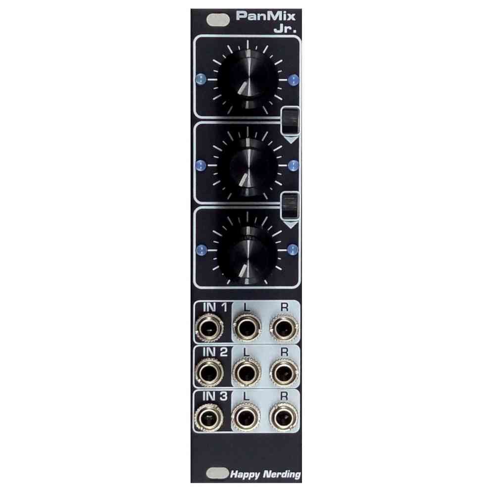 Happy Nerding PanMix Jr Eurorack Stereo Mixer Module (Black)