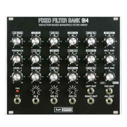 AJH Synth Fixed Filter Bank 914 Eurorack Module (Black)