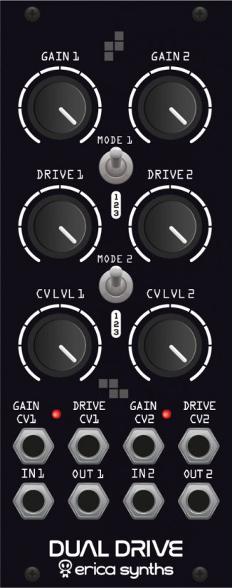 Erica Synths Dual Drive Eurorack Overdrive Module