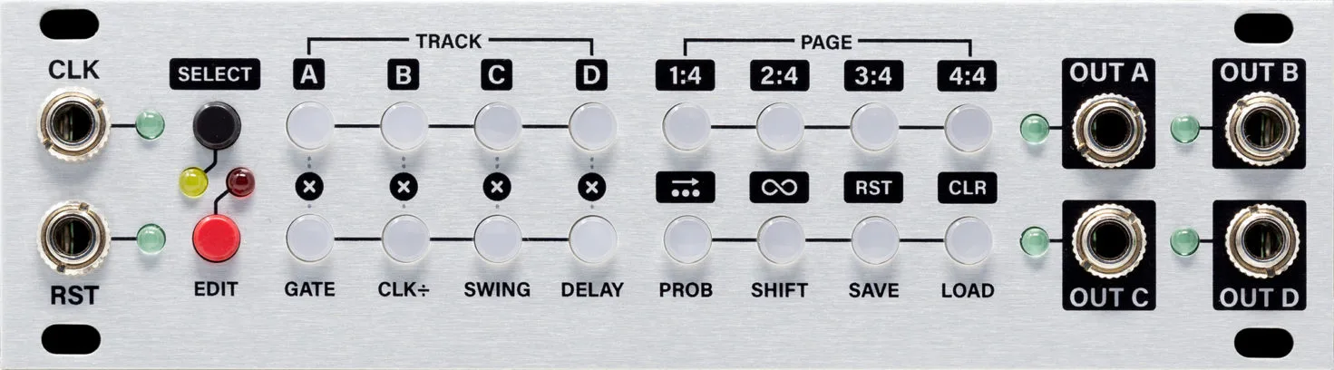 Intellijel Steppy 1U Eurorack Gate Sequencer Module - Elevator Sound