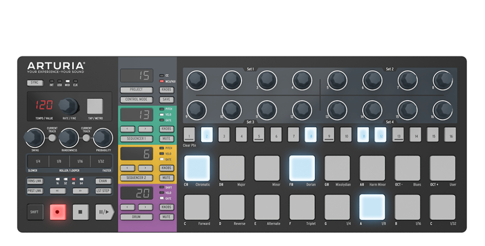 Arturia BeatStep Pro MIDI and CV/Gate Drum Sequencer (Black)