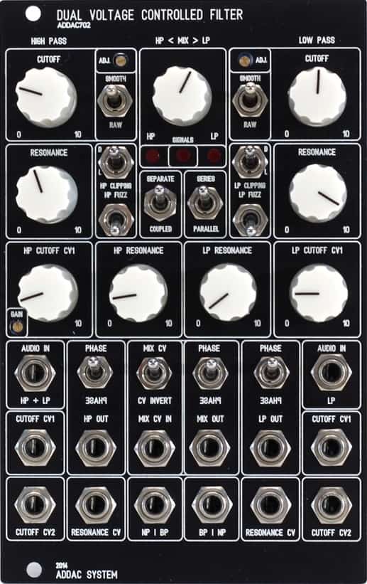 ADDAC 702 Dual VC Filter Eurorack Module