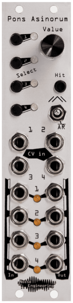 Noise Engineering Pons Asinorum Eurorack Function Generator Module (Silver)