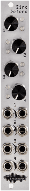 Noise Engineering Sinc Defero Eurorack Attenuator Module (Silver)