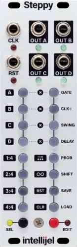 Intellijel Steppy 3U Eurorack Gate Sequencer Module