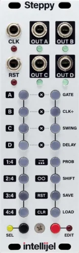 Intellijel Steppy 3U Eurorack Gate Sequencer Module