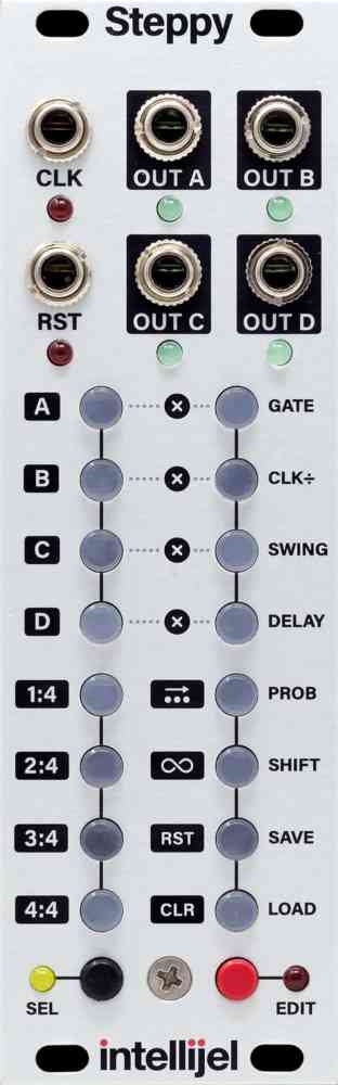 Intellijel Steppy 3U Eurorack Gate Sequencer Module