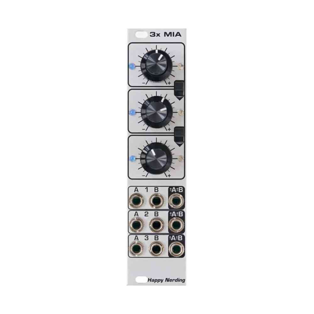 Happy Nerding 3xMIA Eurorack Voltage Controller Mixer Module (Silver)