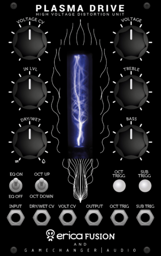 Erica Synths and Gamechanger Audio Plasma Drive Eurorack Distortion Module