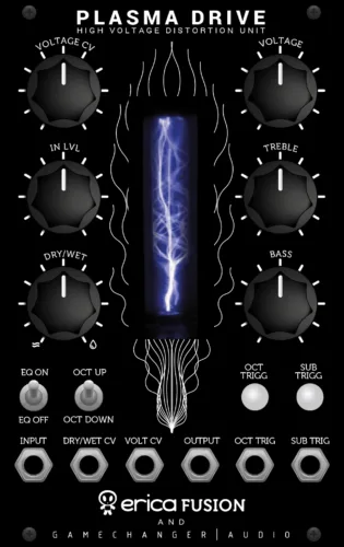 Erica Synths and Gamechanger Audio Plasma Drive Eurorack Distortion Module