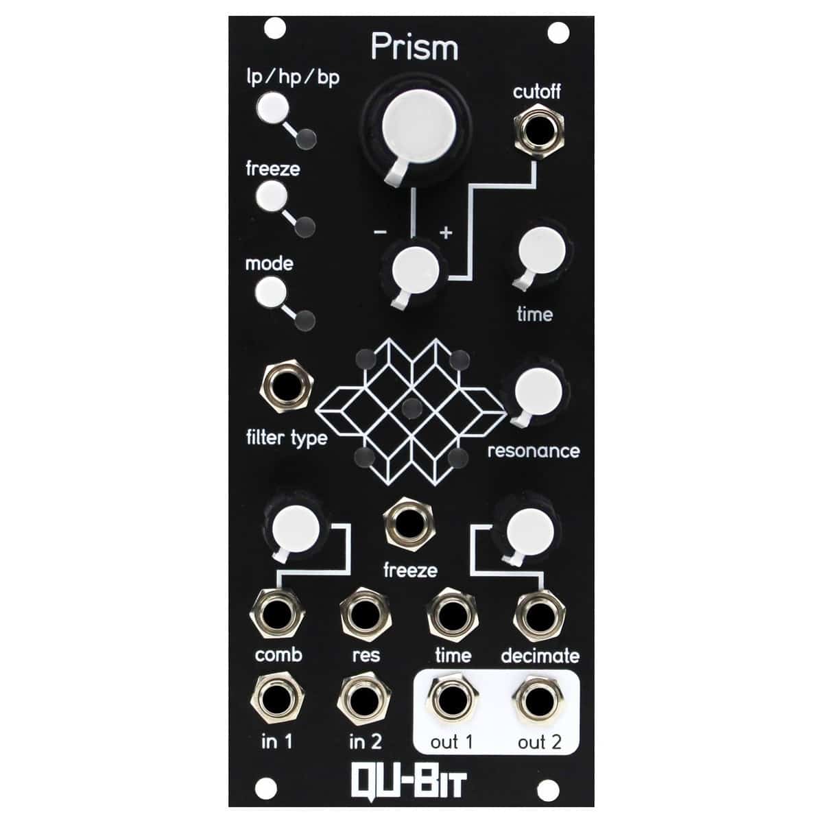 Qu-Bit Electronix Prism Signal Processor Eurorack Module (Black) - Elevator Sound