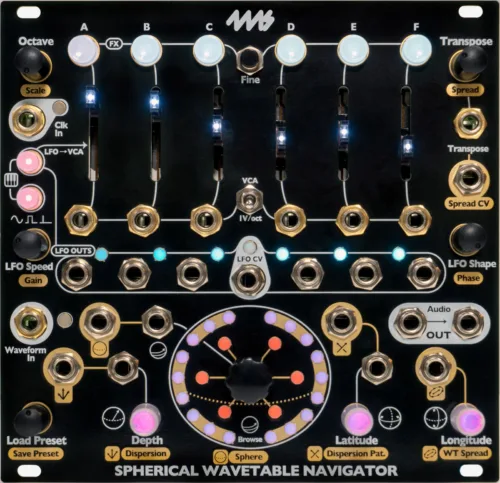 4ms Spherical Wavetable Navigator Eurorack Oscillator Module (SWN)