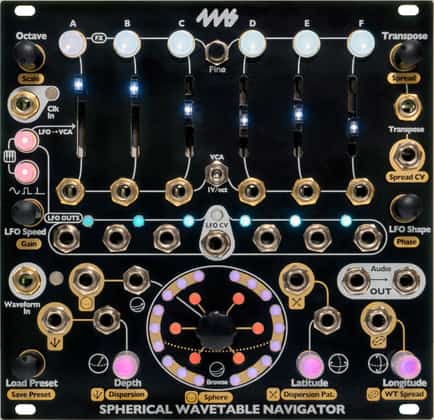 4ms Spherical Wavetable Navigator Eurorack Oscillator Module (SWN)