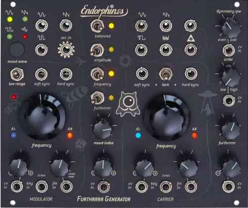 Endorphin.es Furthrrrr Generator Eurorack Complex Oscillator Module (Black)
