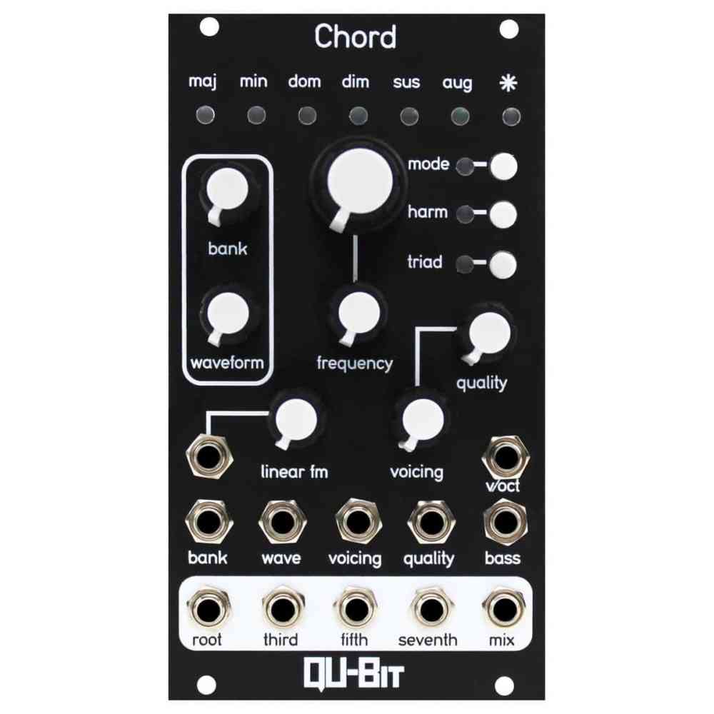 Qu-Bit Electronix Chord V2 Polyphonic Eurorack Oscillator Module (Black)