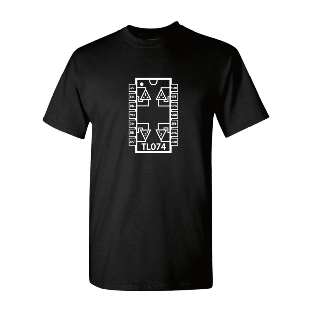 Synth Shirts – TL074 (Black) – Large