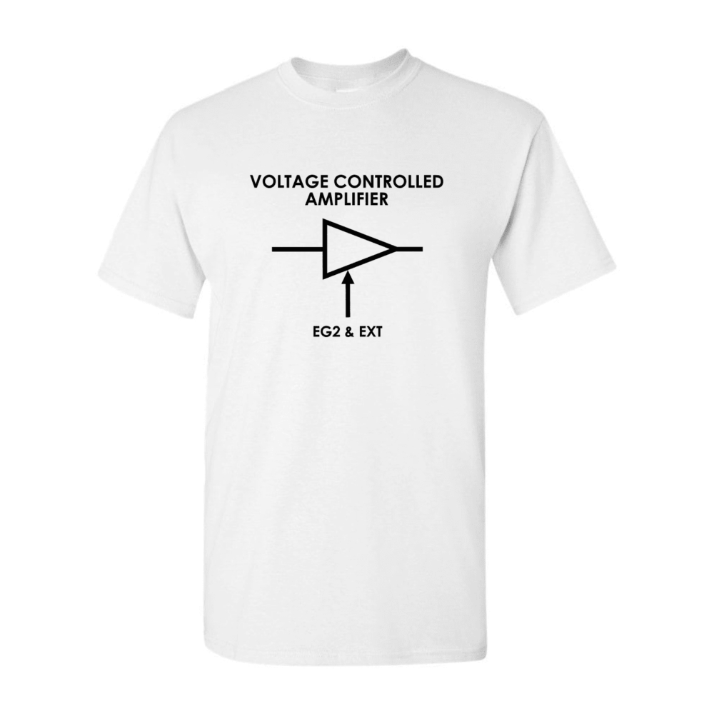 Synth Shirts – VCA (White) – XL