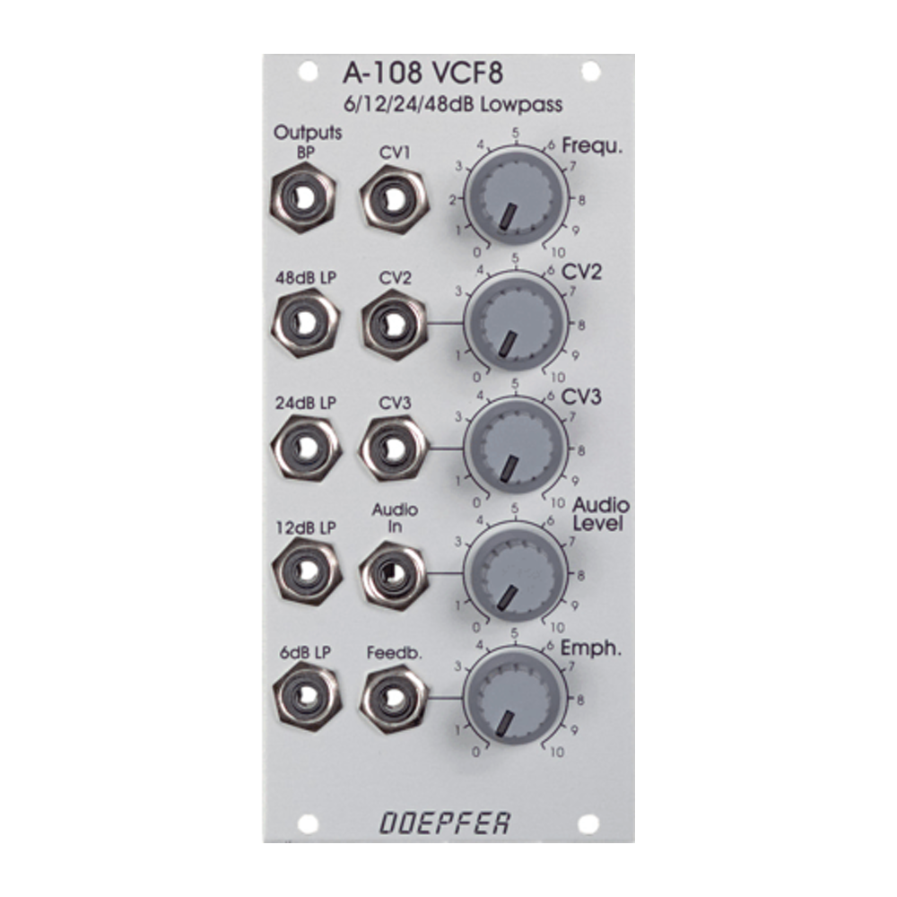 Doepfer A-108 Multiple Output Eurorack Ladder Filter Module