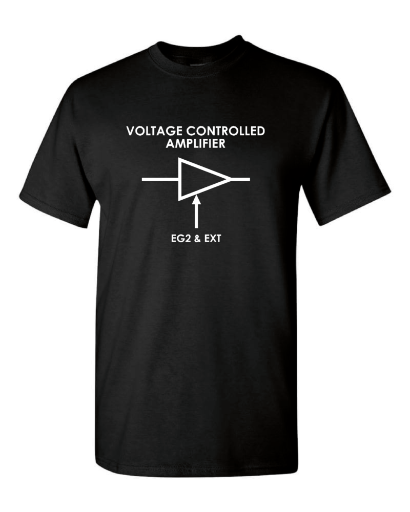 Synth Shirts – VCA (Black) – Large