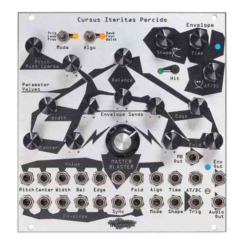Noise Engineering Cursus Iteritas Percido Eurorack Synth Voice Module (Silver)
