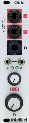Intellijel Outs Eurorack Balanced Stereo Line and Headphone Output Module