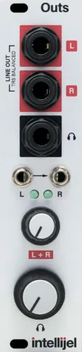 Intellijel Outs Eurorack Balanced Stereo Line and Headphone Output Module