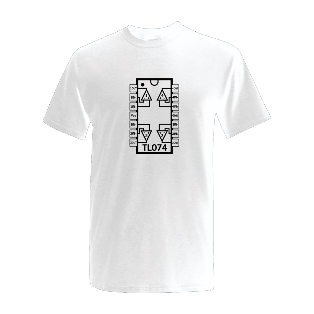 Synth Shirts – TL074 (White) – Medium