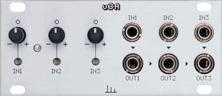 Transient Modules u3A 1U Eurorack Attenuverter Module