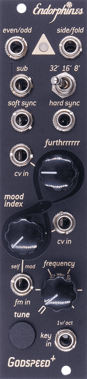 Endorphin.es Godspeed+ Eurorack Oscillator Module (Black)