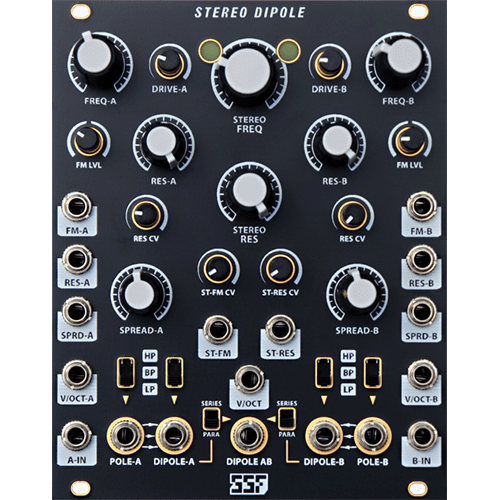 Steady State Fate Stereo Dipole Eurorack Filter Module (Black)