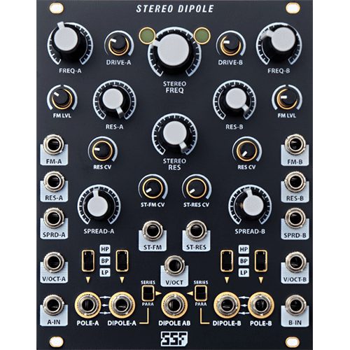 Steady State Fate Stereo Dipole Eurorack Filter Module (Black)