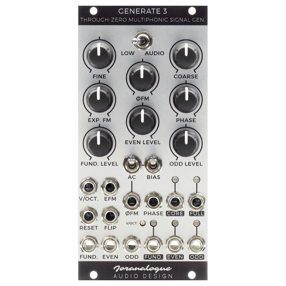 Joranalogue Generate 3 Eurorack Through-Zero Oscillator Module