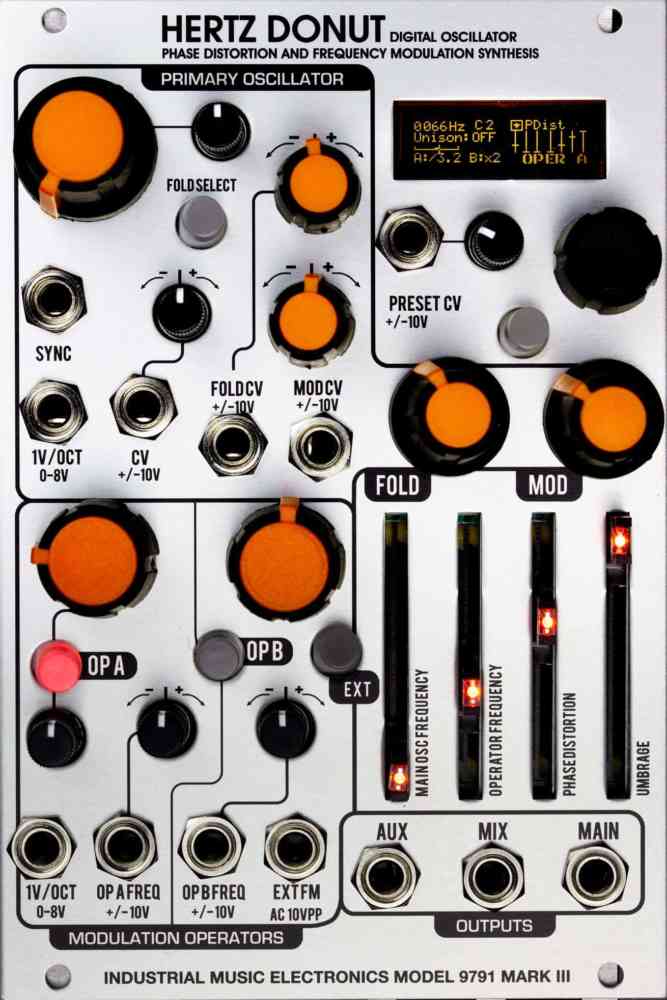 Industrial Music Electronics Hertz Donut MkIII Eurorack Oscillator Module