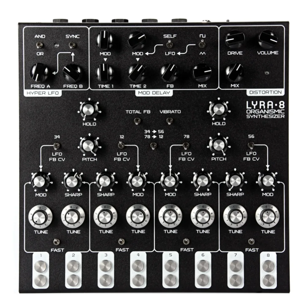 Soma Laboratory Lyra-8 Organismic Analog Synthesizer (Black)