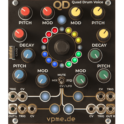 vpme.de Quad Drum Eurorack Percussion Module