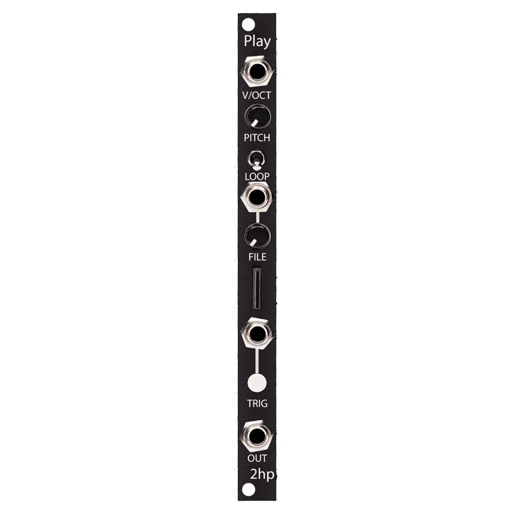 2hp Play Eurorack Sample Player Module (Black)