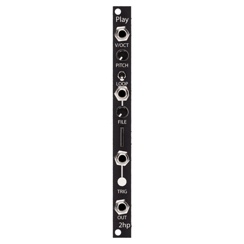 2hp Play Eurorack Sample Player Module (Black)
