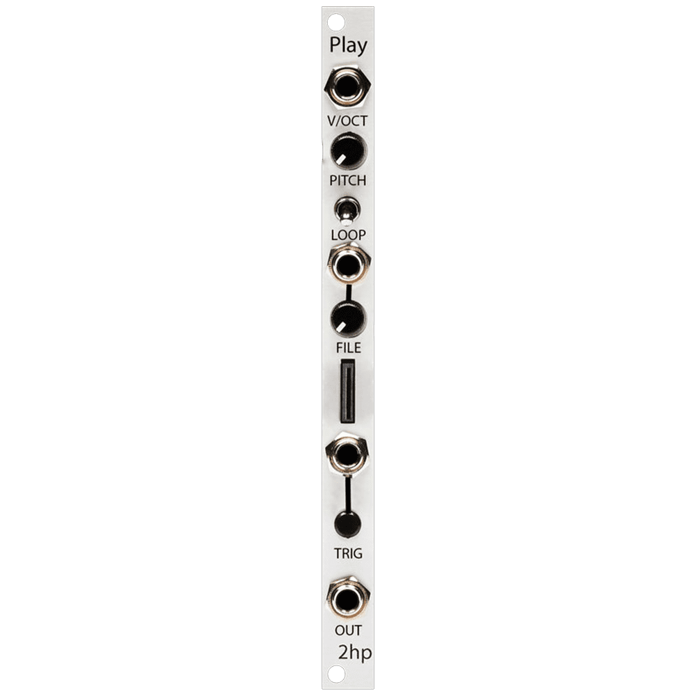 2hp Play Eurorack Sample Player Module (Silver)